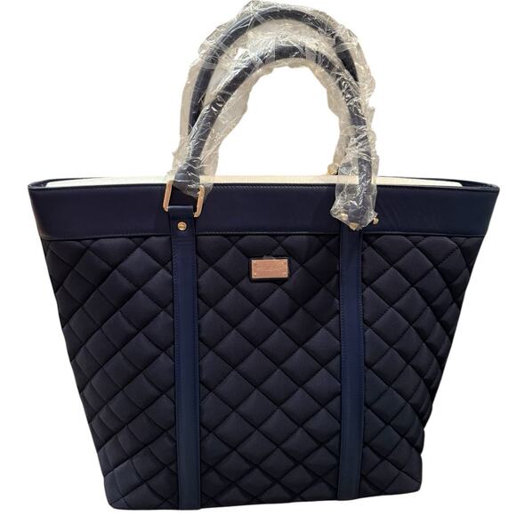 St. John Large Tote Bag in Navy Blue - Picture 1 of 10